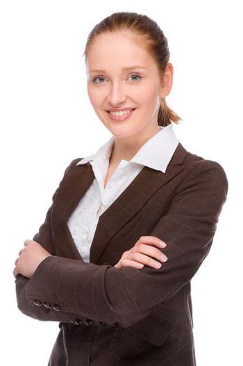 Professional woman ready to help with bankruptcy